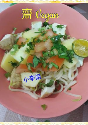 Foto resep Mie Rebus Vegan