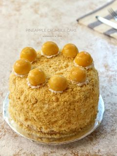 Foto resep PINEAPLLE CRUMBLE CAKE (nastar cake)
