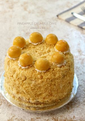 Foto resep PINEAPLLE CRUMBLE CAKE (nastar cake)