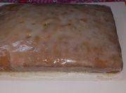 Una foto de budin de limon grande