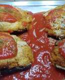 Urbenguines de bacallà amb gambas y sobrasada amb fonoll