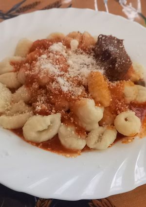 Una foto de Ñoquis de papa caseros