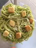 Spaghetti Poblano (Vegetariano)
