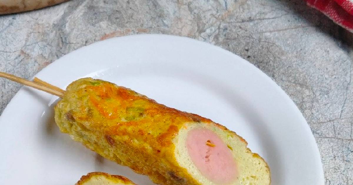 Resep Sostel Sosis Telur Tanpa Cetakan Oleh Mita W Mommyfayzel Cookpad