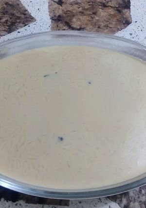 Una foto de Arroz con leche y dulce de leche