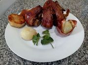 Una foto de codillo de cerdo al horno