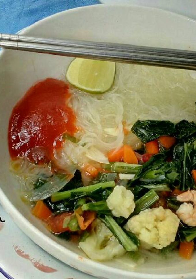 Foto resep Bihun kuah sayur udang ala mamih