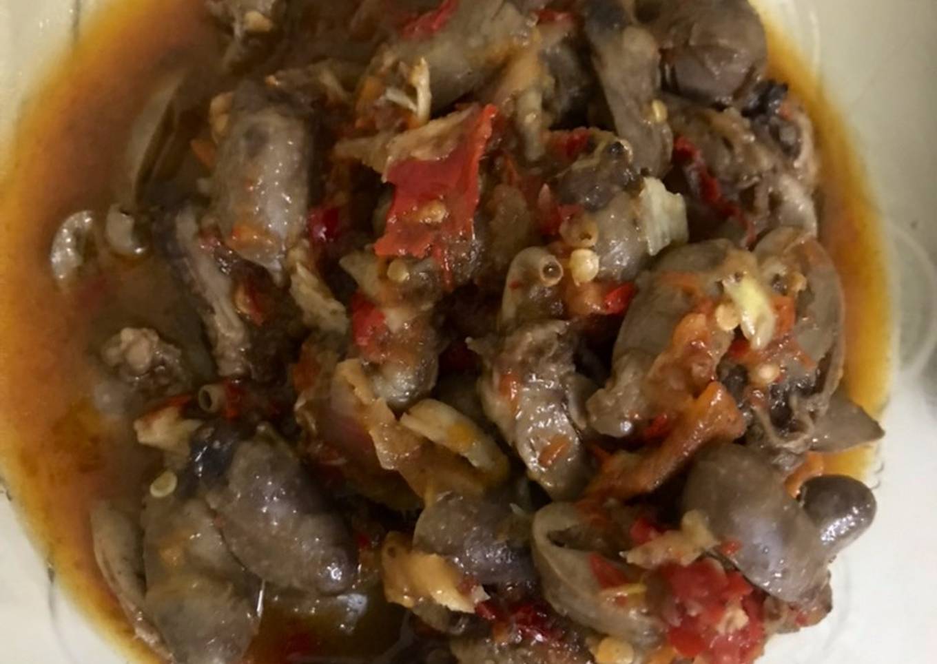 Jantung Ayam Balado