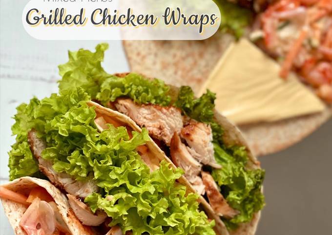 Cara Gampang Menyiapkan Mixed Herbs Chicken Wraps Anti Gagal