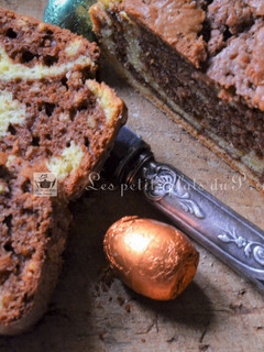 Une photo de Gâteau marbré aux œufs de Pâques