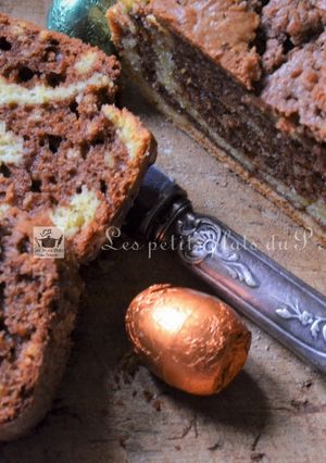 Une photo de Gâteau marbré aux œufs de Pâques