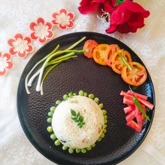 A picture of COCONUT MILK PULAO / Coconut Rice 🍚.