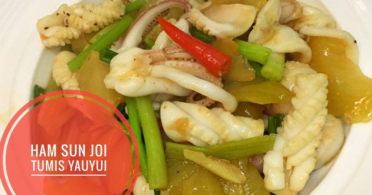 Resep Cumi Cumi masak ham sun choi oleh Tinny Tin Sam Cookpad