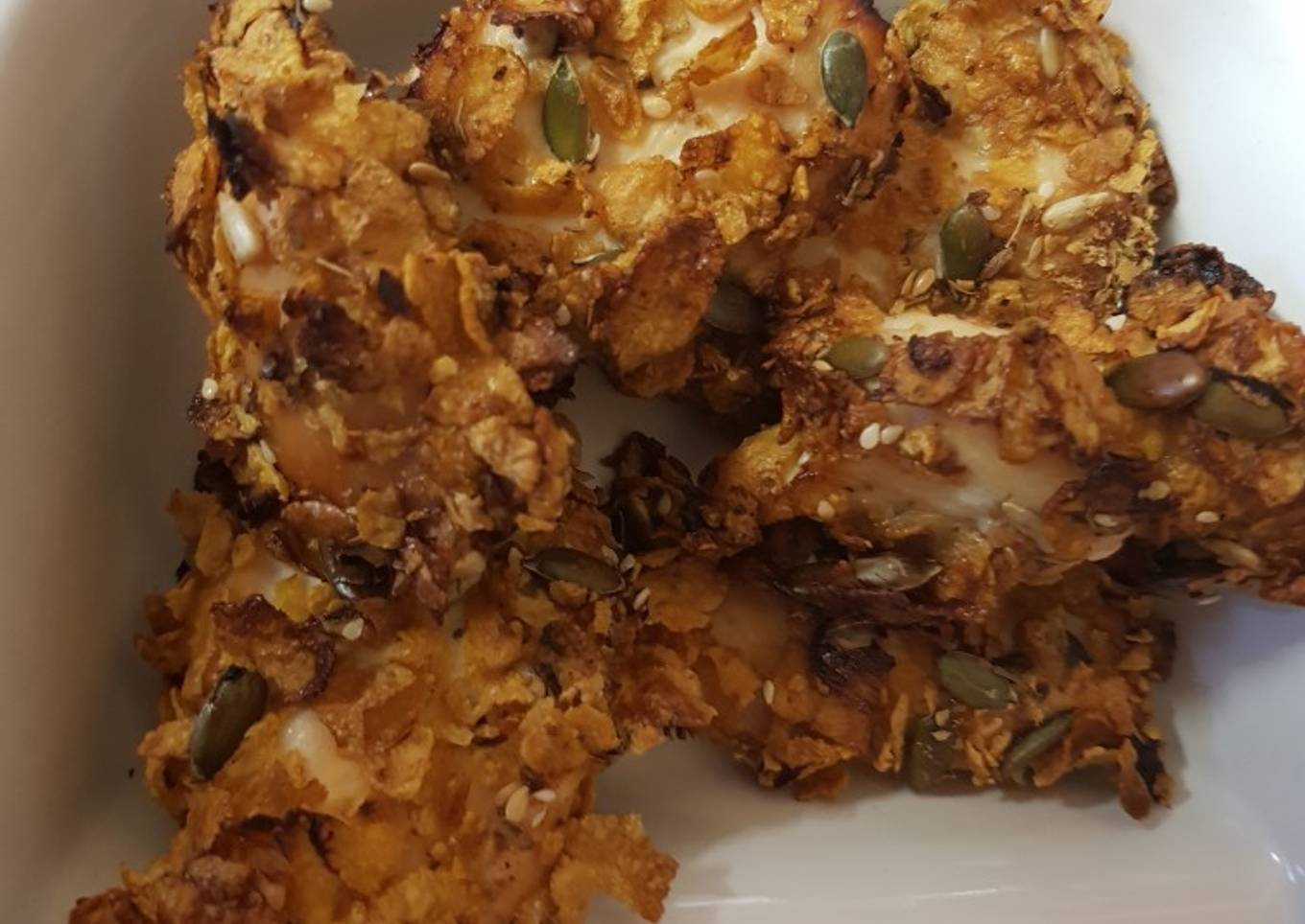 My Chicken in Cornflakes and mixed Seeds 🐔