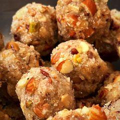 Loaded healthy ladoo for little brains🙂 A picture of Loaded healthy ladoo for little brains🙂.