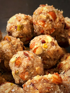 A picture of Loaded healthy ladoo for little brains🙂.