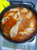 อาหารเกาหลีแกงกิมจิไก่