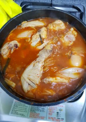 รูปของ อาหารเกาหลีแกงกิมจิไก่