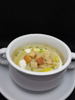 Una foto de Crema de alcachofas