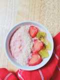Bubur oatmeal pink ala masha and the bear