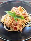 Spaghetti pomodorini ricotta e tonno