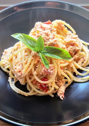 Foto di Spaghetti pomodorini ricotta e tonno