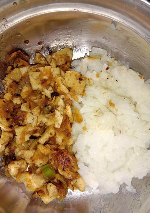Foto resep Mpasi 10m+ Nasi Tim orek tahu