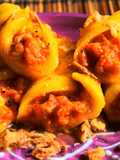 Aperitivo de mango y chorizo con tónica