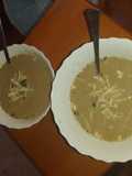 Sofie's Masala Dal Soup with cheese and sour cream