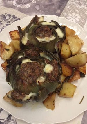 Foto di Carciofi ripieni con patate