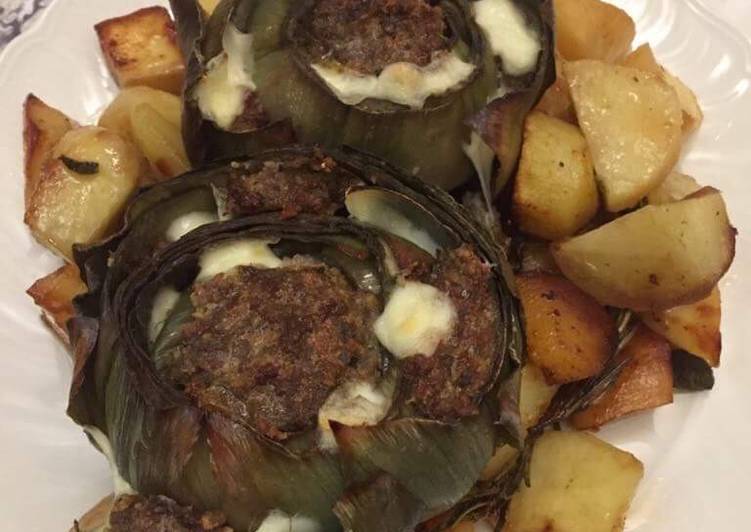Carciofi ripieni con patate