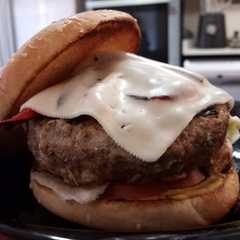 Una foto de Hamburguesa casera de ternera