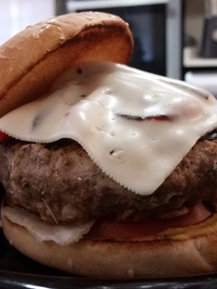 Una foto de Hamburguesa casera de ternera
