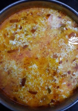 A picture of Dahi ki sabzi.