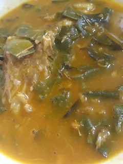 A picture of Oha soup.