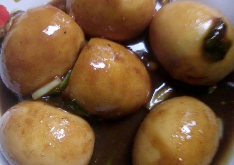 Resep Semur telor enak simpel irit Anti Gagal