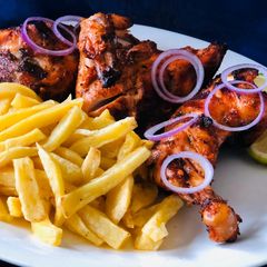 A picture of Whosayna’s Middle Eastern Style Chicken Barbeque.