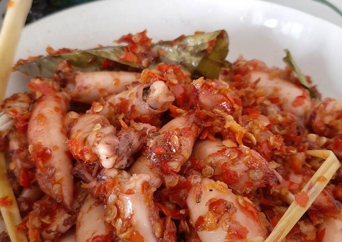 Resep Cumi asin rica rica Anti Gagal