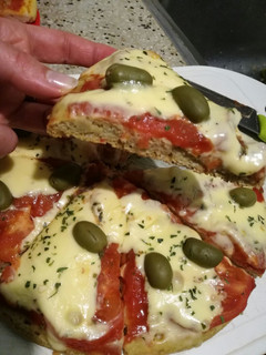Una foto de Pizza fácil! sin harina de trigo