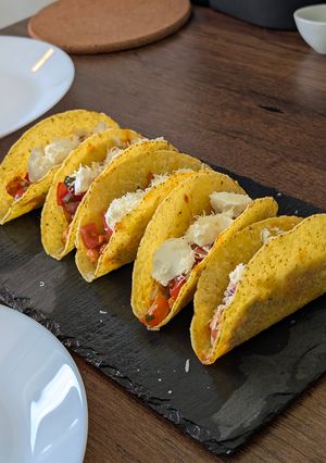 O poză a rețetei TACO cu PUI.