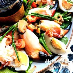 A picture of Marinated sea cocktail.
