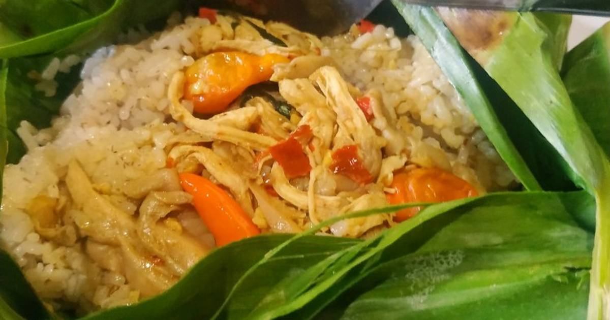 Resep Nasi Bakar Ayam Jamur Oleh Saluna Mahira Cookpad