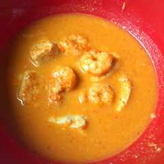 A picture of Gulai Udang Tahu.