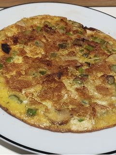 Une photo de Omelette asperges champignons