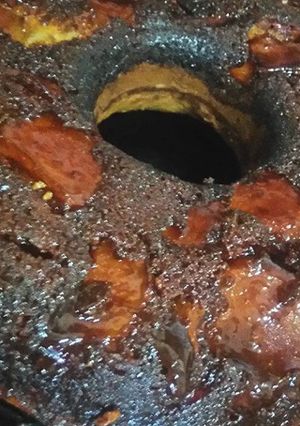 Una foto de Torta de manzana invertida
