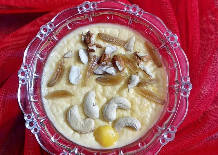 Recipe of Award-winning Mango phirni