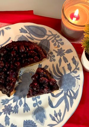 รูปของ Blueberry Flan Pie 🫐🥧บลูเบอร์รี่คัสตาร์ดพาย🎄🎁