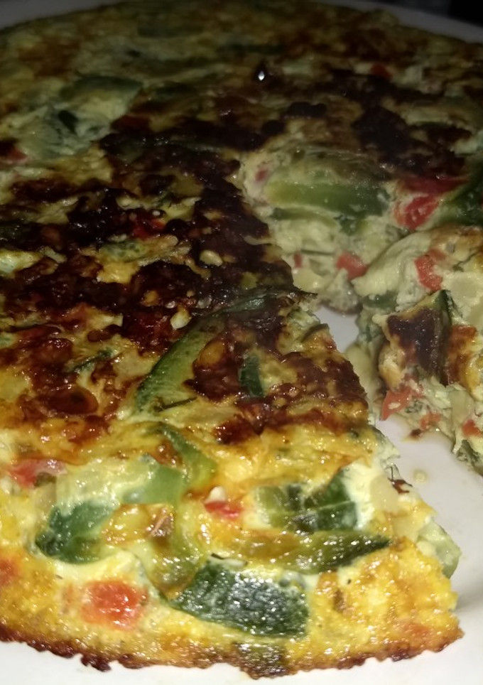 Una foto de Tortilla de zapallito fit