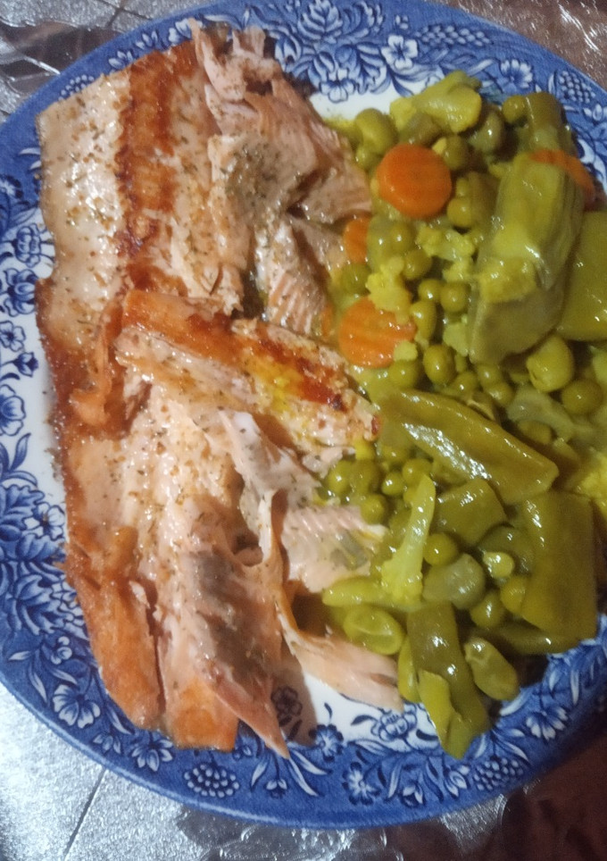 Una foto de Trucha plancha