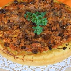 A picture of Ladenia from Cyclades - Traditional Greek Fasting Pizza.